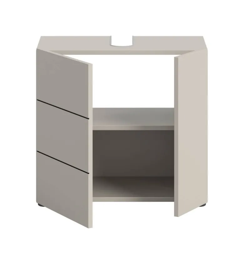 Waschbeckenunterschrank VIRA Cashmere schwarz B/H/T: ca. 60x57x34 cm