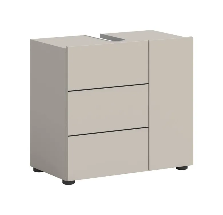 Waschbeckenunterschrank VIRA Cashmere schwarz B/H/T: ca. 60x57x34 cm