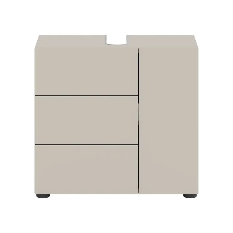 Waschbeckenunterschrank VIRA Cashmere schwarz B/H/T: ca. 60x57x34 cm