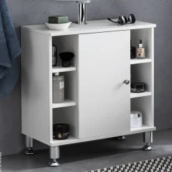Waschbeckenunterschrank weiß B/H/T: ca. 32x64x60 cm