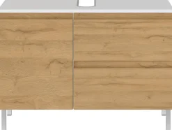 Waschbeckenunterschrank 4331-559 weiß Eiche Grand-Son Nachbildung B/H/T: ca. 80x56x34 cm