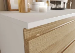 Waschbeckenunterschrank 4331-559 weiß Eiche Grand-Son Nachbildung B/H/T: ca. 80x56x34 cm