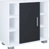 Waschbeckenunterschrank Zalo weiß schwarz B/H/T: ca. 60x58x30 cm