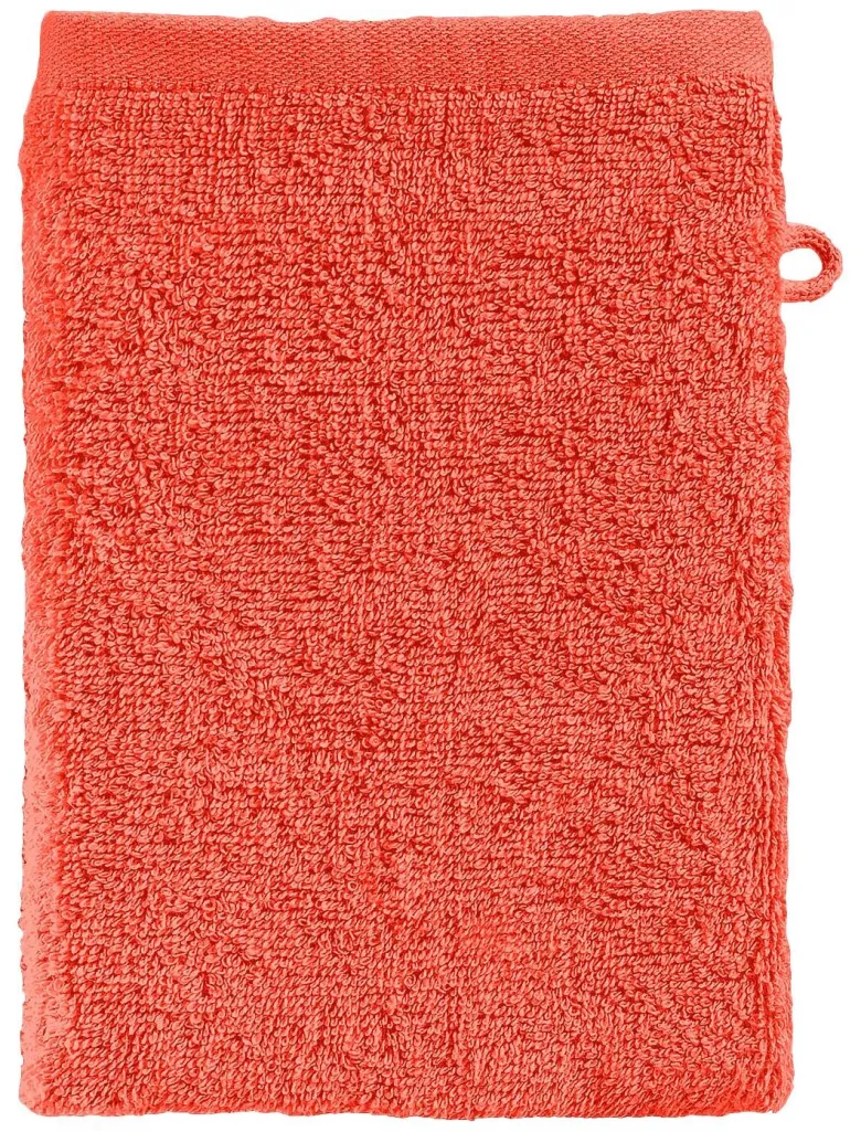 Waschhandschuh Miami koralle Baumwolle B/L: ca. 15x21 cm