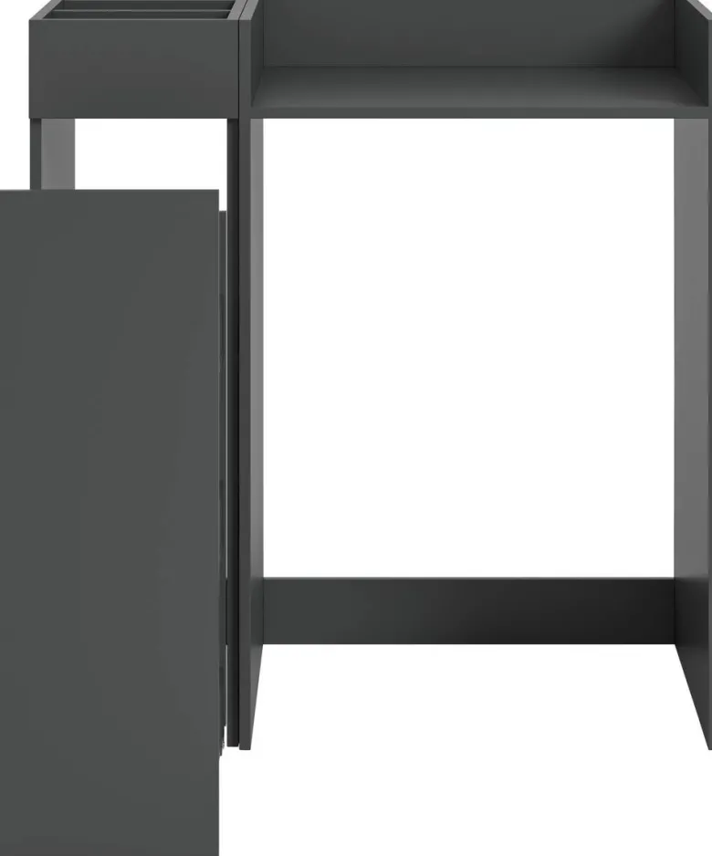 Waschmaschinenumbauschrank Free anthrazit B/H/T: ca. 95x101x60 cm