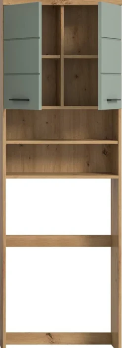 Waschmaschinenumbauschrank Scout Eiche Artisan Nachbildung salbei Nachbildung B/H/T: ca. 63x191x24 cm