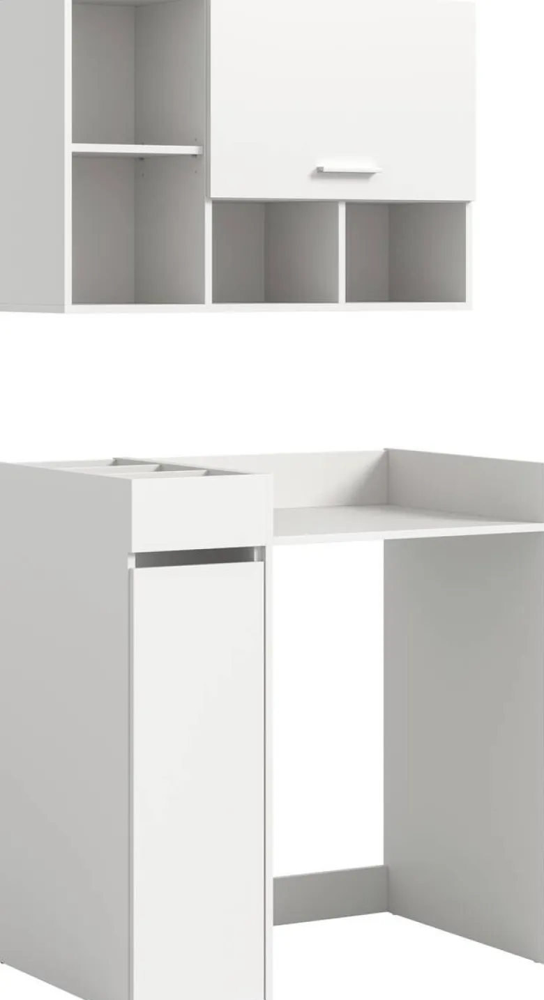 Waschmaschinenumbauschrank Free weiß B/H/T: ca. 95x195x60 cm