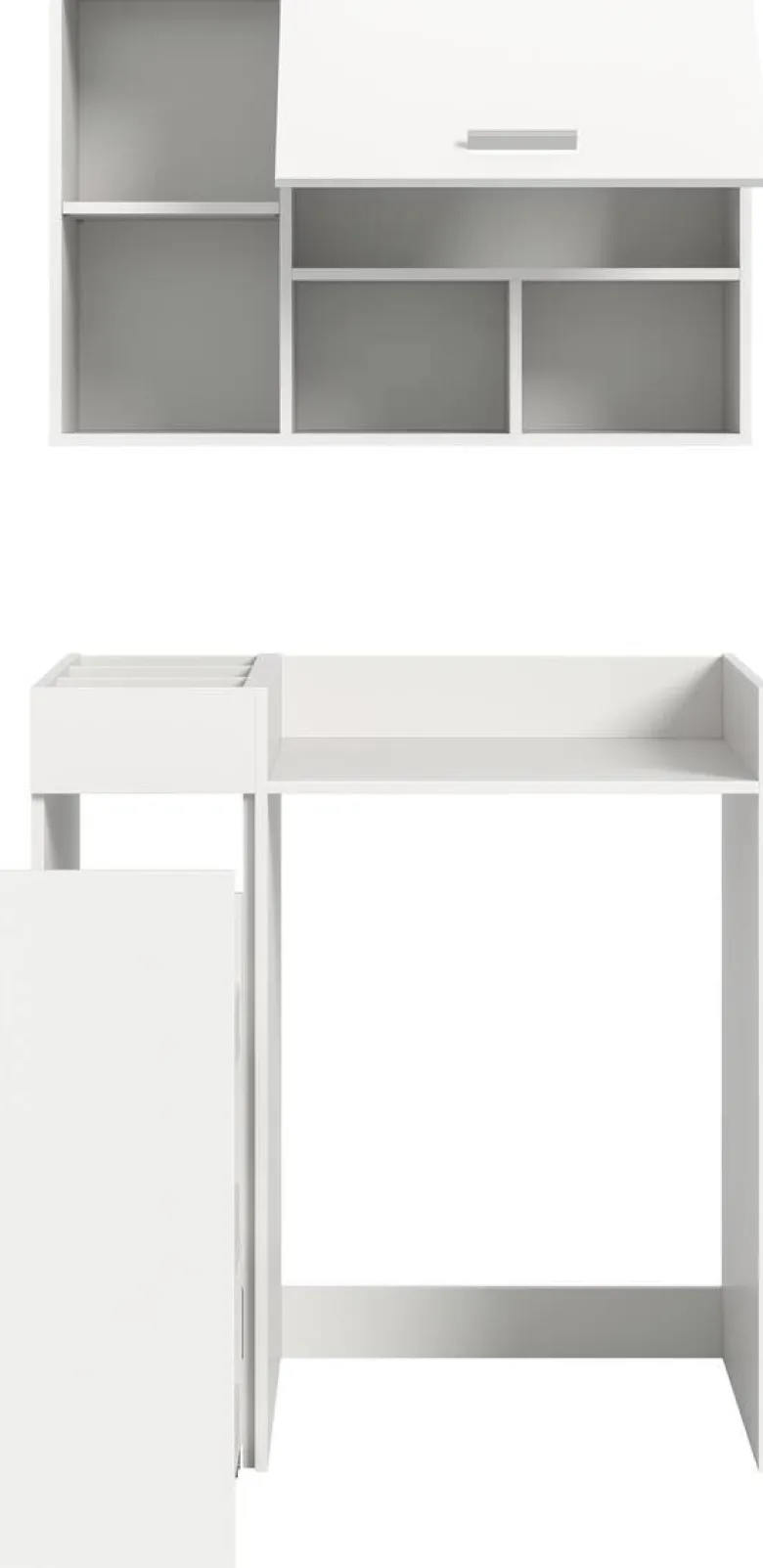 Waschmaschinenumbauschrank Free weiß B/H/T: ca. 95x195x60 cm