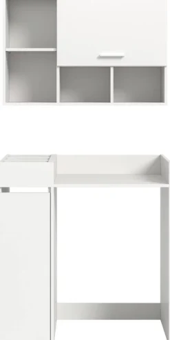 Waschmaschinenumbauschrank Free weiß B/H/T: ca. 95x195x60 cm