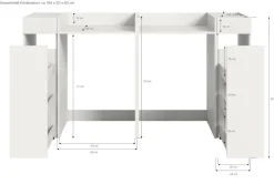 Waschmaschinenumbauschrank Free weiß B/H/T: ca. 66x101x60 cm