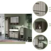 Waschplatz BAGNO schwarz Kaschmirgrau Nachbildung B/H/T: ca. 80x84x48 cm