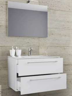 Waschplatz 3tlg-Badinos weiß weiß B/H/T: ca. 60x50x46 cm