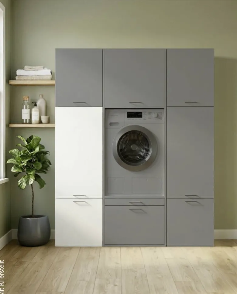 Washcab Aufbewahrungsschrank WCVR142 weiß B/H/T: ca. 50x142x67,5 cm