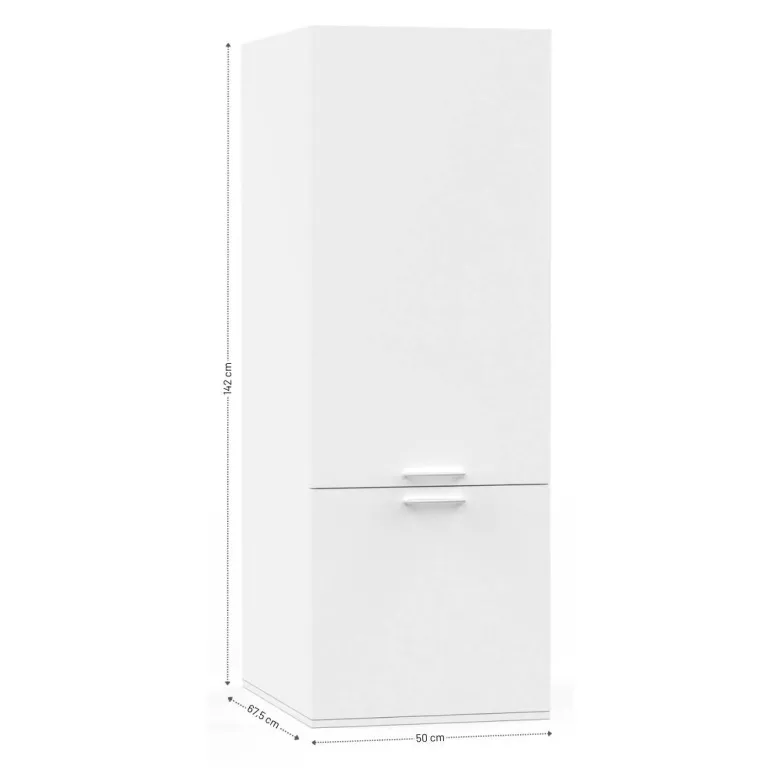 Washcab Aufbewahrungsschrank WCVR142 weiß B/H/T: ca. 50x142x67,5 cm