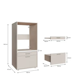 Washcab Waschmaschinenschrank WCBA142-K beige