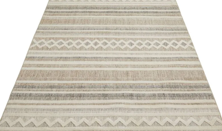 Webteppich Crosby Cremegrau B/L: ca. 200x290 cm