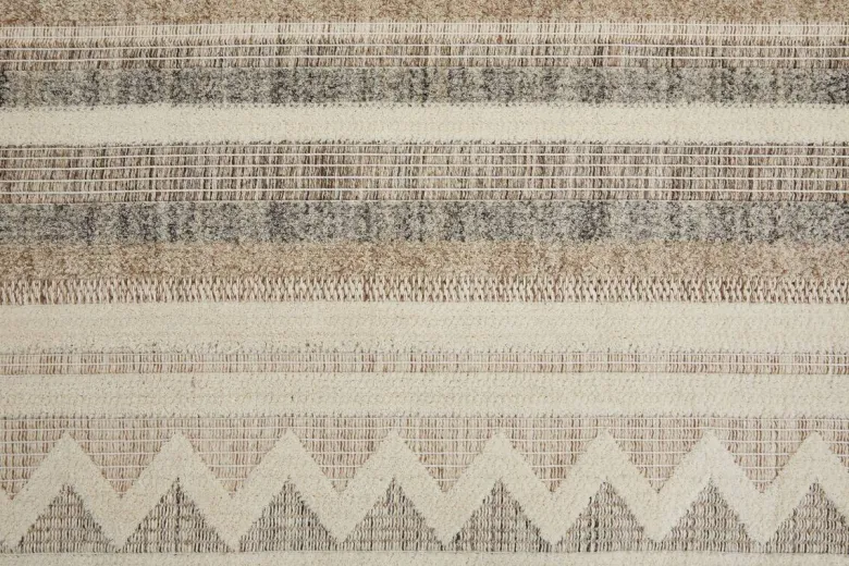 Webteppich Crosby Cremegrau B/L: ca. 80x150 cm