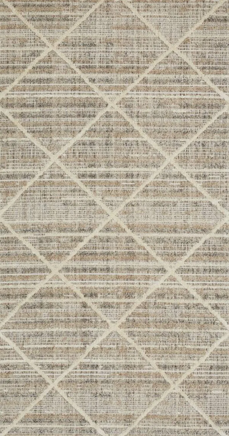 Webteppich Crosby graubraun B/L: ca. 80x150 cm