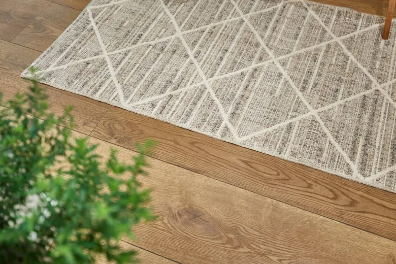 Webteppich Crosby graubraun B/L: ca. 80x150 cm