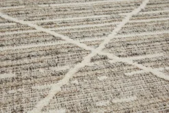 Webteppich Crosby graubraun B/L: ca. 80x150 cm