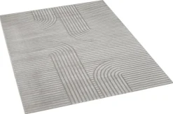 Webteppich Lucy grau B/L: ca. 160x220 cm