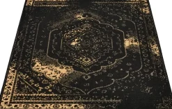 Webteppich Luxus schwarz B/L: ca. 160x230 cm