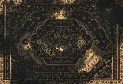 Webteppich Luxus schwarz B/L: ca. 160x230 cm