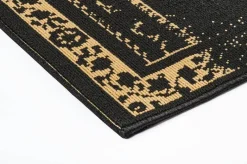 Webteppich Luxus schwarz B/L: ca. 160x230 cm