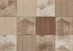 Webteppich Malta braun B/L: ca. 80x150 cm