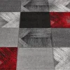 Webteppich Malta rot B/L: ca. 80x150 cm