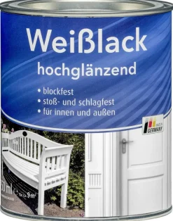 Weißlack weiß hochglänzend ca. 0,75 l