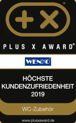 WENKO Stand-WC-Garnitur Chrom Edelstahl
