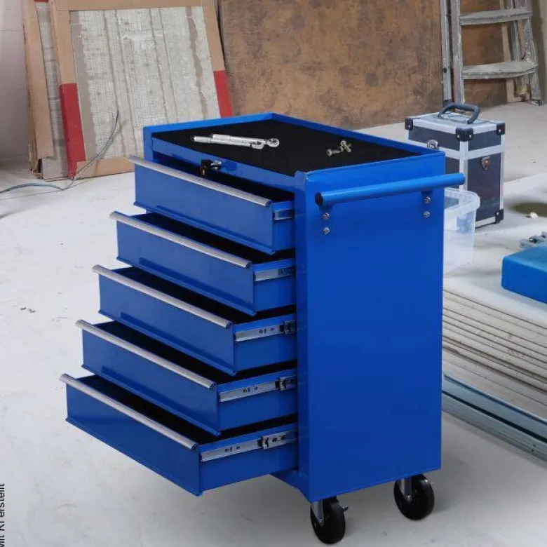 Werkstattwagen mit 5 Schubladen blau B/H/T: ca. 67,5x77x33 cm