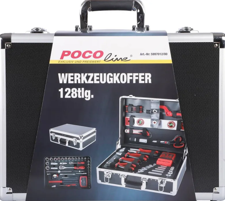 Werkzeugkoffer B/H/T: ca. 45,5x17x35 cm 128 tlg.