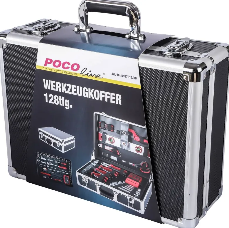 Werkzeugkoffer B/H/T: ca. 45,5x17x35 cm 128 tlg.