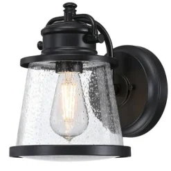 Westinghouse Außenwandleuchte Emma jane mattschwarz Metall Glas B/H/L: ca. 20x26x25 cm E27 1 Brennstellen