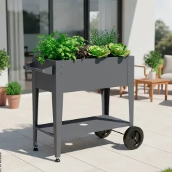 Westmann Hochbeet Mobila anthrazit Stahl B/H/L: ca. 93x80x50 cm