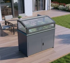 Westmann Hochbeet Plexa anthrazit Stahl B/H/L: ca. 100x120x50 cm