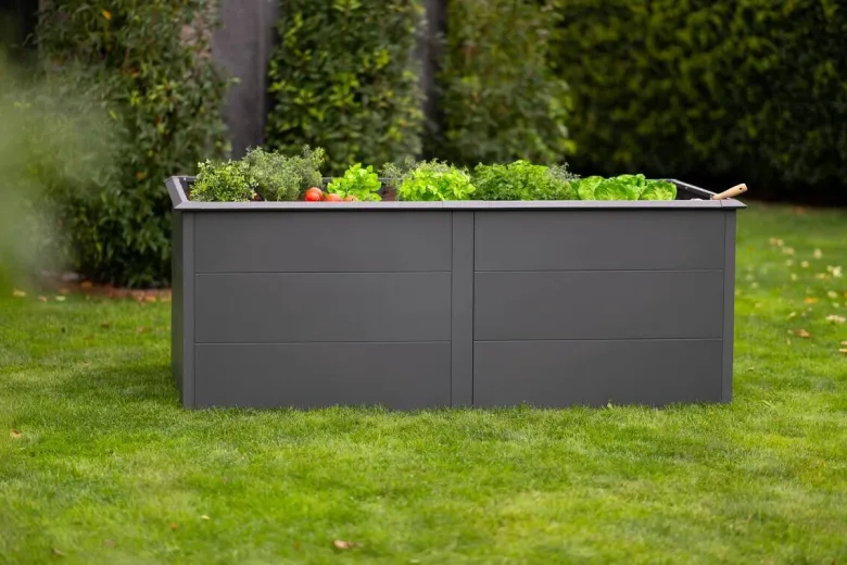 Westmann Hochbeet Primus XL anthrazit Metall B/H/T: ca. 200x77x100 cm