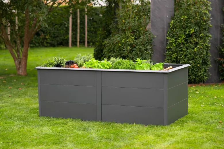 Westmann Hochbeet Primus XL anthrazit Metall B/H/T: ca. 200x77x100 cm