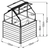 Westmann Hochbeet Store & Grow anthrazit Metall B/H/L: ca. 120x169x120 cm
