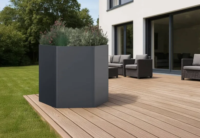 Westmann Hochbeet Varia anthrazit Metall B/H/L: ca. 100x77x100 cm