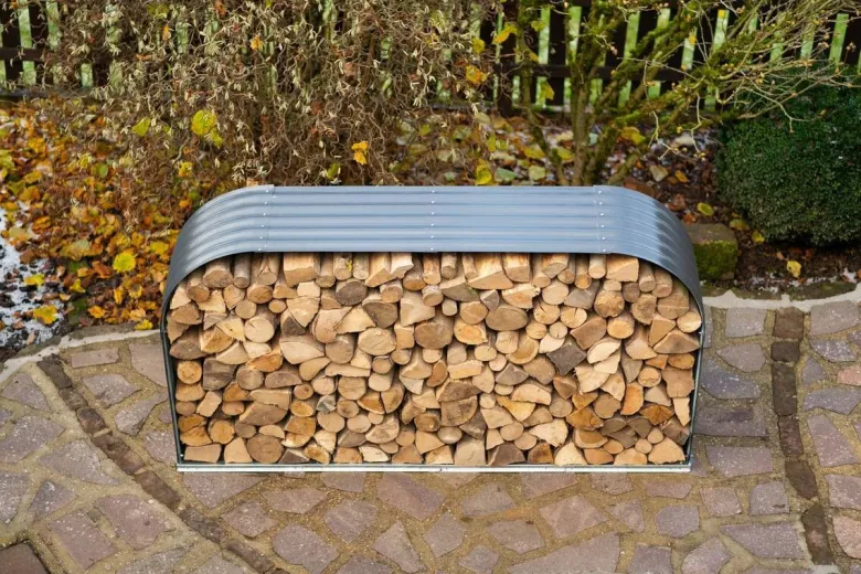 Westmann Kaminholzregal anthrazit B/H/L: ca. 46x111x212 cm