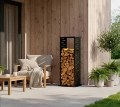 Westmann Kaminholzregal Luma anthrazit B/H/L: ca. 38x112x38 cm