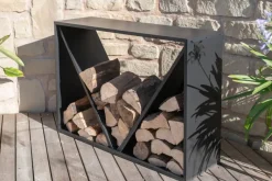 Westmann Kaminholzregal schwarz B/H/T: ca. 115x80x35 cm