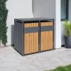 Westmann Mülltonnenbox Varius Holzoptik B/H/L: ca. 132x116x80 cm