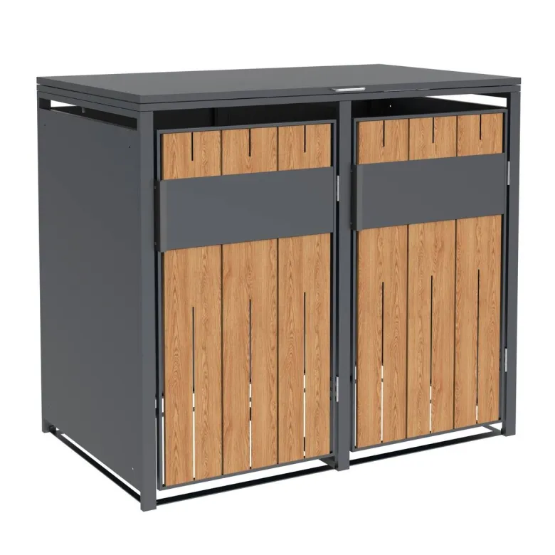 Westmann Mülltonnenbox Varius Holzoptik B/H/L: ca. 132x116x80 cm