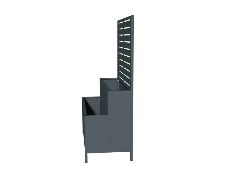 Westmann Pflanzkasten Dekora anthrazit Stahl B/H/L: ca. 90x120x40 cm