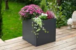 Westmann Pflanzkasten Talus anthrazit Metall B/H/L: ca. 50x50x50 cm