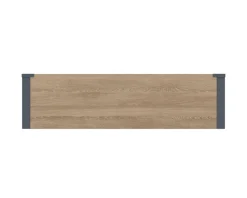 Westmann Pflanzkasten Talus Holzoptik Metall B/H/L: ca. 100x27x25 cm